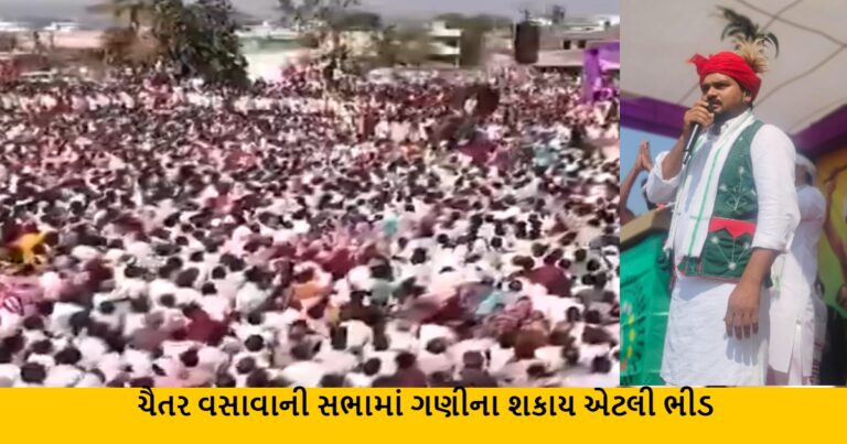 આપના ધારાસભ્ય ચૈતર વસાવાની જાહેર સભામાં લાખો લોકો ઉમટી પડ્યા !