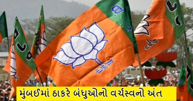 મુંબઈમાં ભાજપની ભવ્ય જીત, ઠાકરે બંધુઓનો વર્ચસ્વનો અંત !