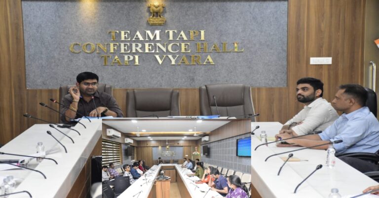 તાપીમાં ચૂંટણી સાથે સંકળાયેલા નોડલ અધિકારીઓની કામગીરી સુનિશ્ચિત કરવા બેઠક મળી