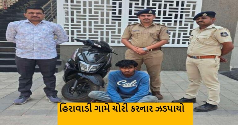 સોનગઢના હિરાવાડી ગામના ત્રણ ઘરોમાંથી ચોરી કરનાર આરોપી ઝડપાયો