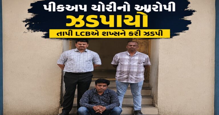 ચોરીના ગુનામાં સંડોવાયેલા આરોપીને તાપી LCBએ ઝડપી લીધો